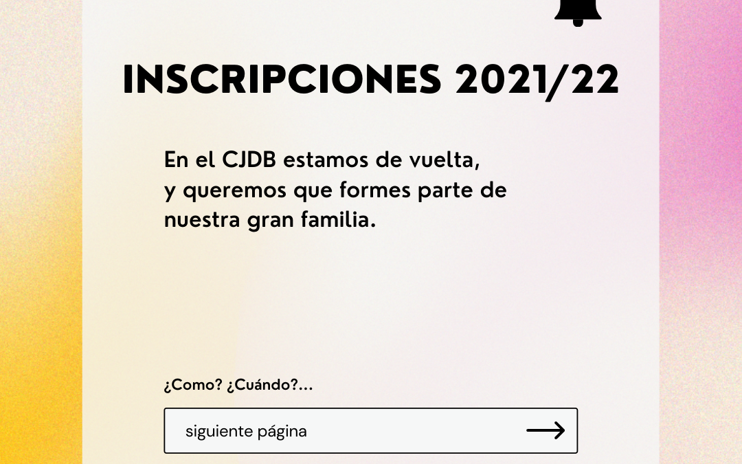 INSCRIPCIONES CURSO 21/22